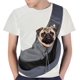 thumbnail image 1 of Mochila para mascotas S Mochila para mascotas Bolso de hombro adecuado para cachorros y gatos con bolsillo de malla transpirable Bolsa de mensajero para mascotas Pequeño Negro ER, 1 of 5
