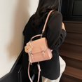 thumbnail image 3 of Bolso de mano de moda urbana para mujer, de alta gama, gran capacidad, pequeño, cuadrado, mochila de viaje ligera, 2025, 3 of 5