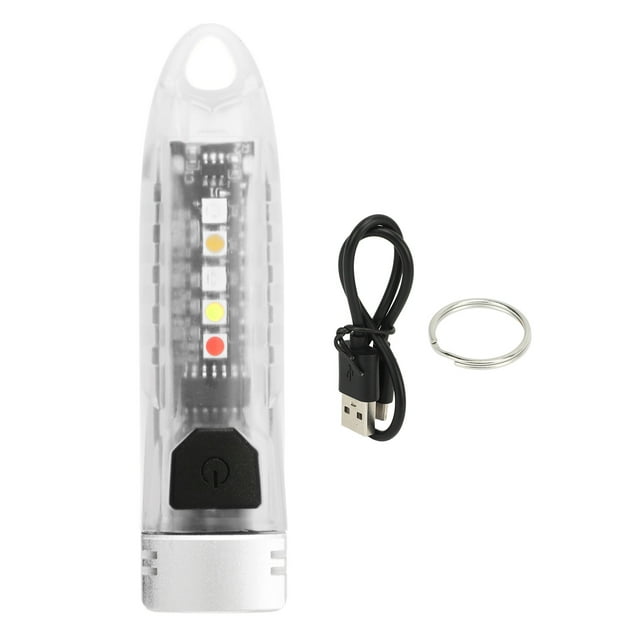 Linterna para acampar al aire libre, mini llavero portátil Mini llavero LED Luz LED Llavero recargable Luz LED Construcción robusta