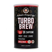 Rapidfire Turbo Brew Keto Coffee Beans, Whole Bean, 14 oz, 6 Pack