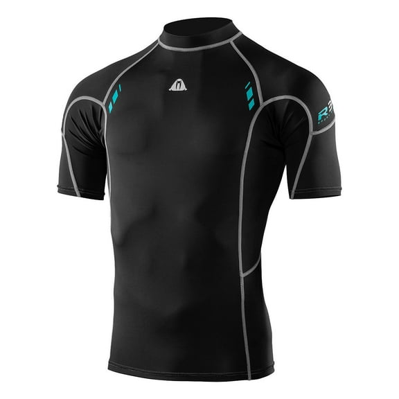 Waterproof Mens R30 Short Sleeve Rash Guard (Medium-Medium/Large)