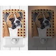 thumbnail image 2 of Carolines Treasures SC9230CNL Boxer Fall Leaves Portrait Ceramic Night Light, 2 of 2