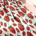 thumbnail image 3 of Red Strawberry Plants Fruit White Pattern Blanket,Comfortable Soft Flannel Throw Blanket,All Season,Warm Lightweight Blankets for Sofa Bed Couch Living Room Chair,30"x40", 3 of 4