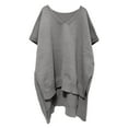 thumbnail image 3 of DuoJiaJ Pullover Sweater With Batwing Sleeves Stylish Knit Cardigan For Everyday Wear And Layering Fall Plus Size Tops Gray S, 3 of 3