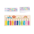 thumbnail image 3 of Juguetes de aprendizaje Montessori, rompecabezas deslizantes de combinación de colores y formas, acertijos 11 colores, 3 of 9
