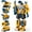 Yellow, variant on MIEBELY Toddler Robot Construction Vehicles Set – 5Pcs Transforming Robots for Kids - Magnetic Toys with Sturdy Connectors – Easy DIY Assembly Function – 5-in-1 Educational STEM Toys