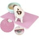 thumbnail image 4 of Pet Cat Litter Mat Double Layer Litter Cat Bed Pads Trapping Pets Litter Box Mat Pet Product Bed For Cats House Clean mat ShopWise Round, 4 of 11