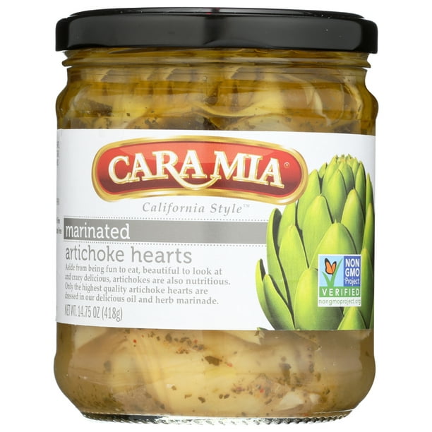 CaraMia Marinated Artichokes in Marinade Oil & Spices, 14.75 Oz