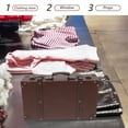 thumbnail image 3 of unbranded Retro Luggage Decor Storage Box in Light Brown Wooden Classic British Style for Home Decor Spacious Design, 3 of 4