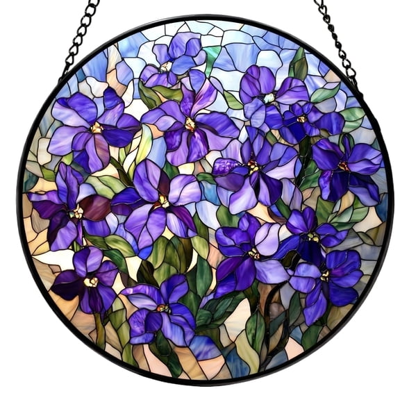 Acrylic Jigsaw Puzzle Suncatcher, 7.09 Inch Acrylic Suncatcher Puzzle, for Doors Garden and Window Hanging&Birthday Gift