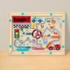 thumbnail image 1 of Juegos de clasificación de colores magnéticos Montessori, tablero de laberinto, bolígrafo, juegos de cuentas móviles, Control de madera, juego sensorial, juguetes educativos para niños, 1 of 6