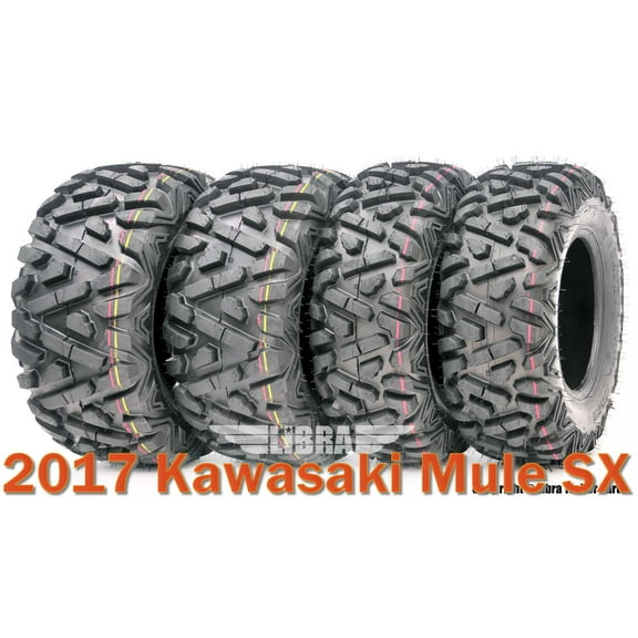 Set 4 UTV ATV Tires 24x9-10 & 24x11-10 6PR for 2017 Kawasaki Mule SX