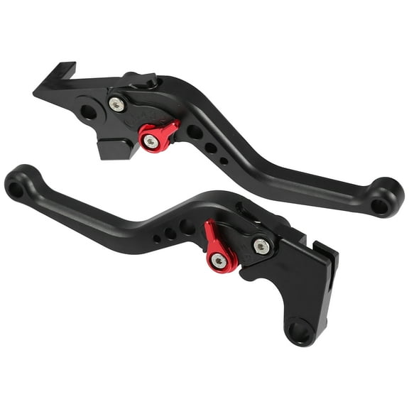 Unique Bargains 1 Pair Motorcycle Brake Clutch Levers Adjustable Folding CNC for Yamaha FZ6 Fazer 2004-2010 Black