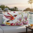 thumbnail image 5 of Hummingbird Pillow Covers 2 Pack Spring Pillowcase Waterproof Outdoor Throw Pillow Cover for Patio Balcony Rectangular Cushion 20”x12”, 5 of 9