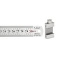 thumbnail image 1 of Unique Bargains Stainless Steel Ruler with Scriber Block 12' Metric Inch Ruler with 27mm Locating Vernier Slider, Silver Tone, 1 of 5