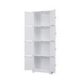 thumbnail image 6 of Kings Brand Furniture Lyons 4-Tier 68" Kitchen Pantry Storage Cabinet with 8 Doors, White, 23" W x 11.875" D x 68.25" H, 6 of 6