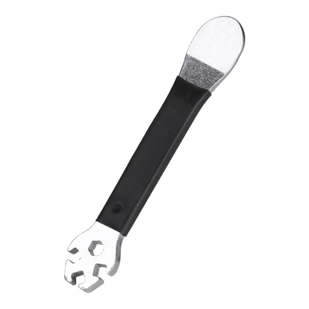 Llave para radios de rueda de bicicleta, llave para ciclismo, herramienta compacta y versátil para corregir tensión de los radios, herramienta para Negro