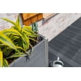 thumbnail image 4 of Vita Urbana 16"x59"x33" Vinyl Large Parklette Planter, Slate Gray, VT17613, 4 of 8