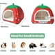 thumbnail image 3 of Juego de 2 escondites para cobayas, cama para hámster, accesorios para jaula, escondite cómodo para erizo, hurón, chinchilla y otros animales pequeños JM, 3 of 5