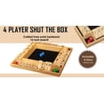 thumbnail image 3 of WE Games 4 Player Shut The Box Classic Dice Game - Natural Wood - 14 in., 3 of 11