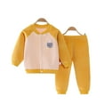 thumbnail image 2 of KYAIGUO 3-6 Months Baby Crewneck Sweatshirt + Pants 2PCS Pajama Outfits Baby Boys Toddler Winter Warm Sweatshirts Tops Pants 2-Piece Outfits, 2 of 9