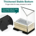 thumbnail image 5 of 4 Deck Blackjack Shoe and Discard Tray, Clear Acrylic Card Dispenser Blackjack Dealing Shoe Card Dispenser for Playing Cards,Standard Size Poker Deck,Family Game Night, 5 of 7