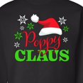 thumbnail image 3 of Inktastic Poppy Claus with Christmas Santa Hat and Snowflakes Adult Sweatshirt, 3 of 4