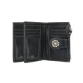 thumbnail image 4 of Cartera Xtellar Mujer, Corto Billeteras de Piel con Cremallera, Monedero Pequeño con Bloqueo RFID, Tarjetero con Ranuras de Identificación Color Negro, 4 of 5
