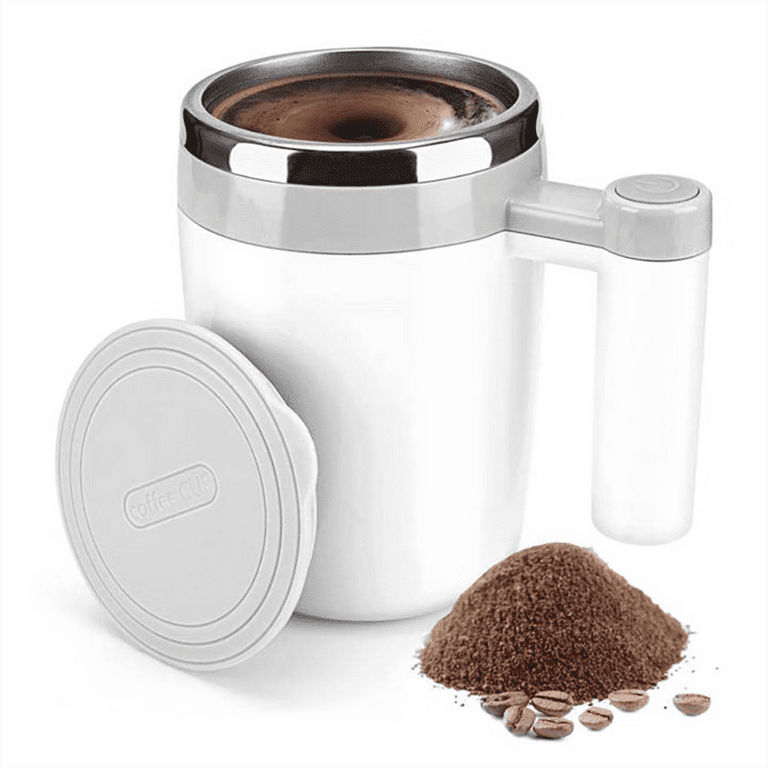 Electric Mixing Cup, self stirring coffee mug, 304 Stainless Steel Liner  Magnetic Stirring Cup, self stirring coffee mug, Auto Stainless Steel Mixer