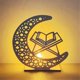 thumbnail image 2 of Wooden Crafts Ornament Lamp Middle East Festival Eid Decorative Lamp Moon LED Decorative Lamps, G, 2 of 5