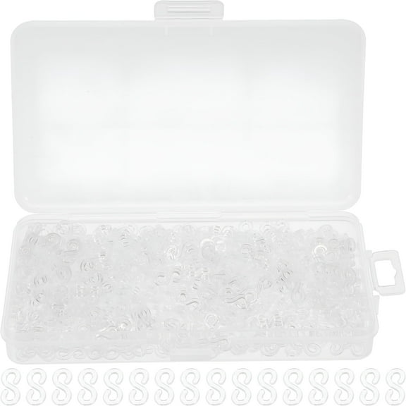 BESTSKY 500Pcs Bracelet Kit Clip Loom Rubber Band Clips Colorful Rubber Band Connectors