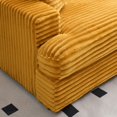 thumbnail image 4 of SOULART 88.58" Cloud Couch, Orange Corduroy Sofa, Spacious and Comfortable with 4 Throw Pillows, Perfect for Living Room, 4 of 7
