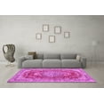 thumbnail image 3 of Ahgly Company Indoor Round Persian Pink Traditional Area Rugs, 5' Round, 3 of 4