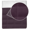 thumbnail image 4 of All Seasons Down Alternative Comforter Solid Color Box Stitch, Full, Eggplant, 4 of 4