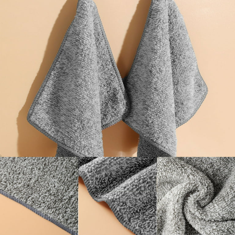 1/3/5Pcs Microfiber Cleaning Towel Set Kitchen Bamboo Fiber Towels
