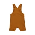 thumbnail image 3 of Xingqing Summer Newborn Baby Girls Boys Rompers 6 Colors Rainbow Printed Strap Sleeveless Button Jumpsuits, 3 of 7