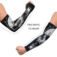 thumbnail image 4 of ALAZA Cool Funny Skull UV Sun Protection Arm Sleeves UPF 50+ Compression Cooling Sleeve 1 Pair, 4 of 7