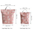 thumbnail image 3 of Bolsa de pañales portátil para exteriores, bolsa de almacenamiento multifuncional para pañales de bebé, alta, 3 of 8