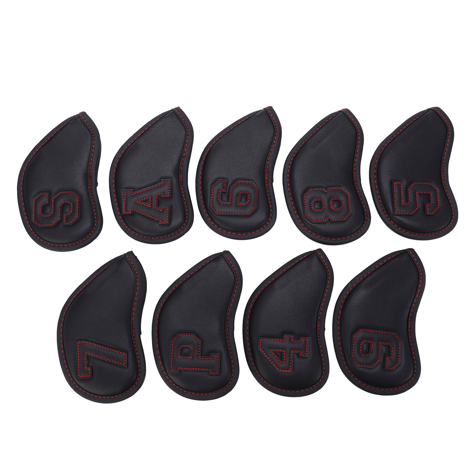 Couvre-têtes de Club, 9 Pcs/ensemble Couvre-Têtes de Fer de Golf Couvre-Têtes de Fer de Golf Couvre-Têtes de Putter Innovation Moderne