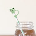 thumbnail image 5 of 8pcs Animals Straw Tips Cover Reusable Cute Frog Straw Toppers Straw Cover Plugs for Drinking Straws Party Straw Caps Decoration, 5 of 5