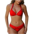 thumbnail image 1 of Traje de baño para mujer, estilo bikini de Europa y América, con efecto lavado, para mujer., 1 of 6