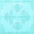 thumbnail image 1 of Ahgly Company Indoor Square Persian Light Blue Traditional Area Rugs, 7' Square, 1 of 4