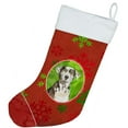 thumbnail image 2 of Carolines Treasures CK4028CS Christmas Snowflakes Catahoula Leopard Dog Christmas Stocking, 2 of 2