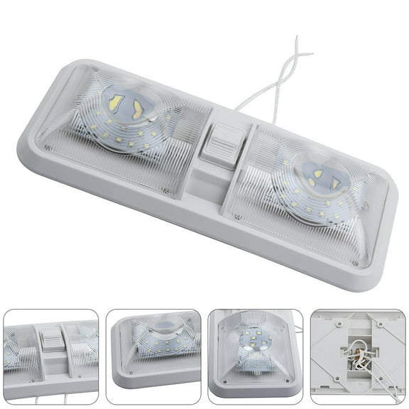 Toddmomy 1Pack Auto Ceiling Light ABS 6000-6500K Color Temperature Certified for RV and Boat Interior