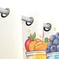 thumbnail image 3 of Fruits Drinks Curtains Black Out 63 Inch Length Curtains for Sliding Glass Doors Bedroom Living Room 2 Panels Set, 3 of 5