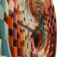thumbnail image 3 of Designart "Surreal Op Art Spectrum Vibrant and Colorful IV" Abstract Oversized Wall Clock, 3 of 5
