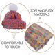 thumbnail image 4 of 2 pequeños gorros de punto para muñecas, mini gorros de invierno para manualidades, bonitos gorros y gorros peludos, suministros para manualidades y decoración de casas de muñecas., 4 of 7