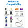 thumbnail image 2 of PinesC USB C to USB C Charger Cable [2Pack] 1M+2M Type C Cable Fast Charging for 16 /15 /Pro Max/pro/plus, iPad, MacBook, 60W Original USB C to C Cable Fast Charge Nylon Braided USB C Ch, 2 of 5