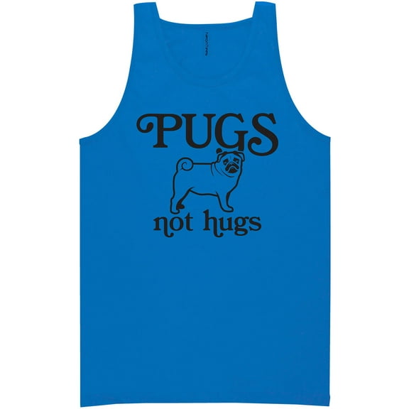 Pugs Not Hugs Neon Tank Top