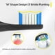 thumbnail image 3 of Bitvae D2 Electric Toothbrush Replacement Heads, Compatible, 10-Pack, Medium Size, Black, 3 of 5